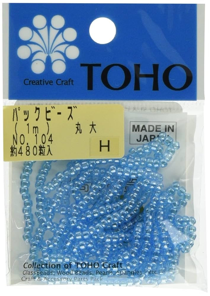 Amazon | TOHO 丸大ビーズ 糸通しビーズ 外径約3mm No.104 1m